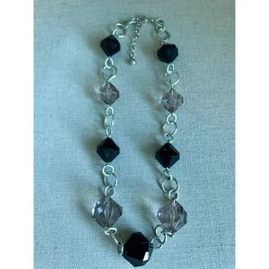 Black and Silver Statement Necklace